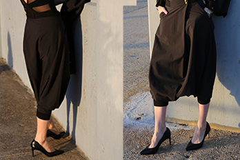 Travel Skant (Black) Harem Pant